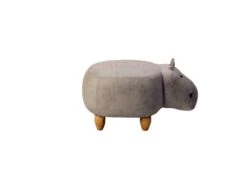 Tierhocker Nilpferd In Grau - L68 X B35 X H36 Cm -Kindermöbel happyhome tierhocker nilpferd in grau l68 x b35 x h36 cm 2
