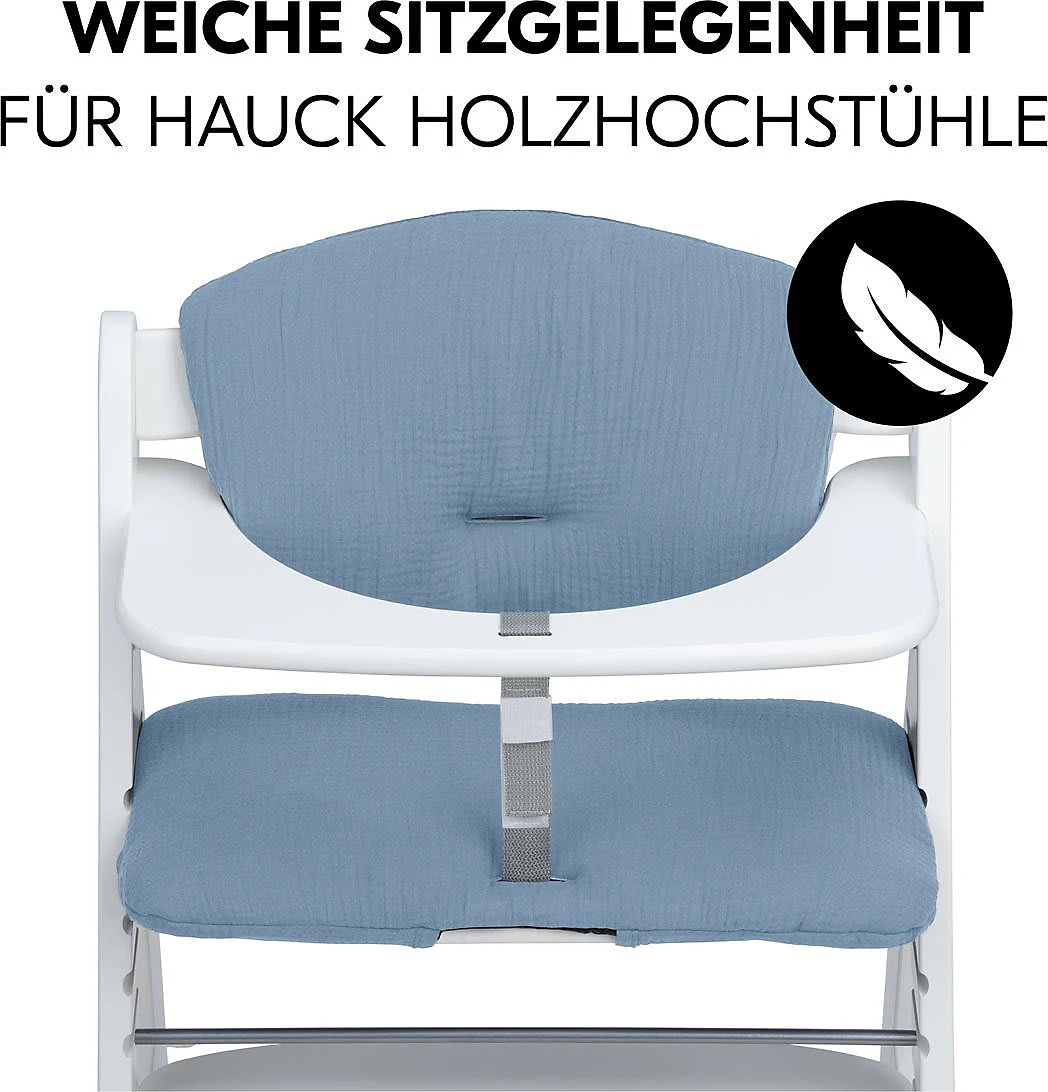 HAUCK Hochstuhlauflage, Dusty Blue 10 HAUCK Hochstuhlauflage, Dusty Blue – Bild 10