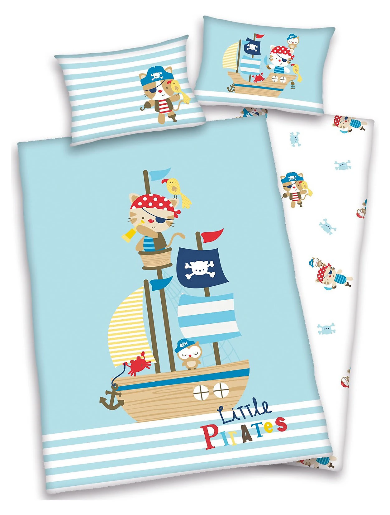 Herding Kinder-Wendebettwäsche Lara Little Pirates, Renforcé, 100 X 135 + 40... 1 Herding Kinder-Wendebettwäsche Lara Little Pirates, Renforcé, 100 X 135 + 40...