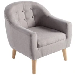 Kindersessel Grau 8622