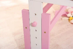 ABC Schreibtisch TITJE, Höhenverstellbar, Rosa/weiß -Kindermöbel inter link abc schreibtisch titje hohenverstellbar rosa weiss 6
