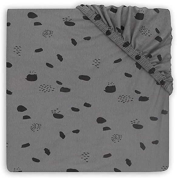 Jollein Spannlaken Jersey Für Laufgittermatratze, 75 X 95 Cm, Spot Storm Grey 1 Jollein Spannlaken Jersey Für Laufgittermatratze, 75 X 95 Cm, Spot Storm Grey