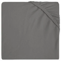 Jollein Spannlaken Jersey Für Laufgittermatratze, 75 X 95 Cm, Storm Grey