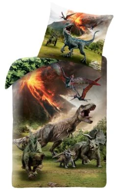 Kinder Bettwäsche-Set "Jurassic World - Dino/Dinosaurier" In Bunt