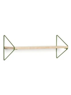 Wandregal In Natur/ Grün - (L)50 X (B)15 Cm
