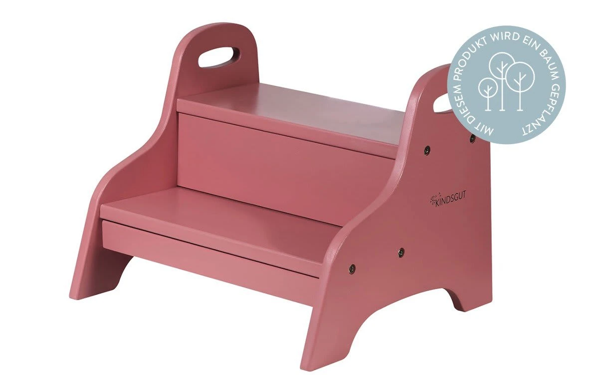 Holztritt In Altrosa 1 Holztritt In Altrosa