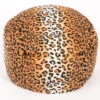 Hocker Ø47/34 Cm In Tierfelloptik In Gepardfell