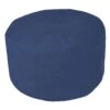 Pouf Fußhocker Hocker Ø47/34 Cm In Blau