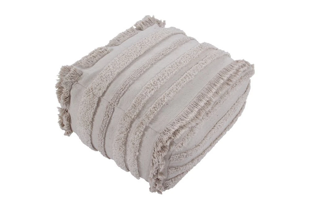 Lorena Canals Puff "Air Dune White" In Beige- 57x62x34 Cm 1 Lorena Canals Puff "Air Dune White" In Beige- 57x62x34 Cm