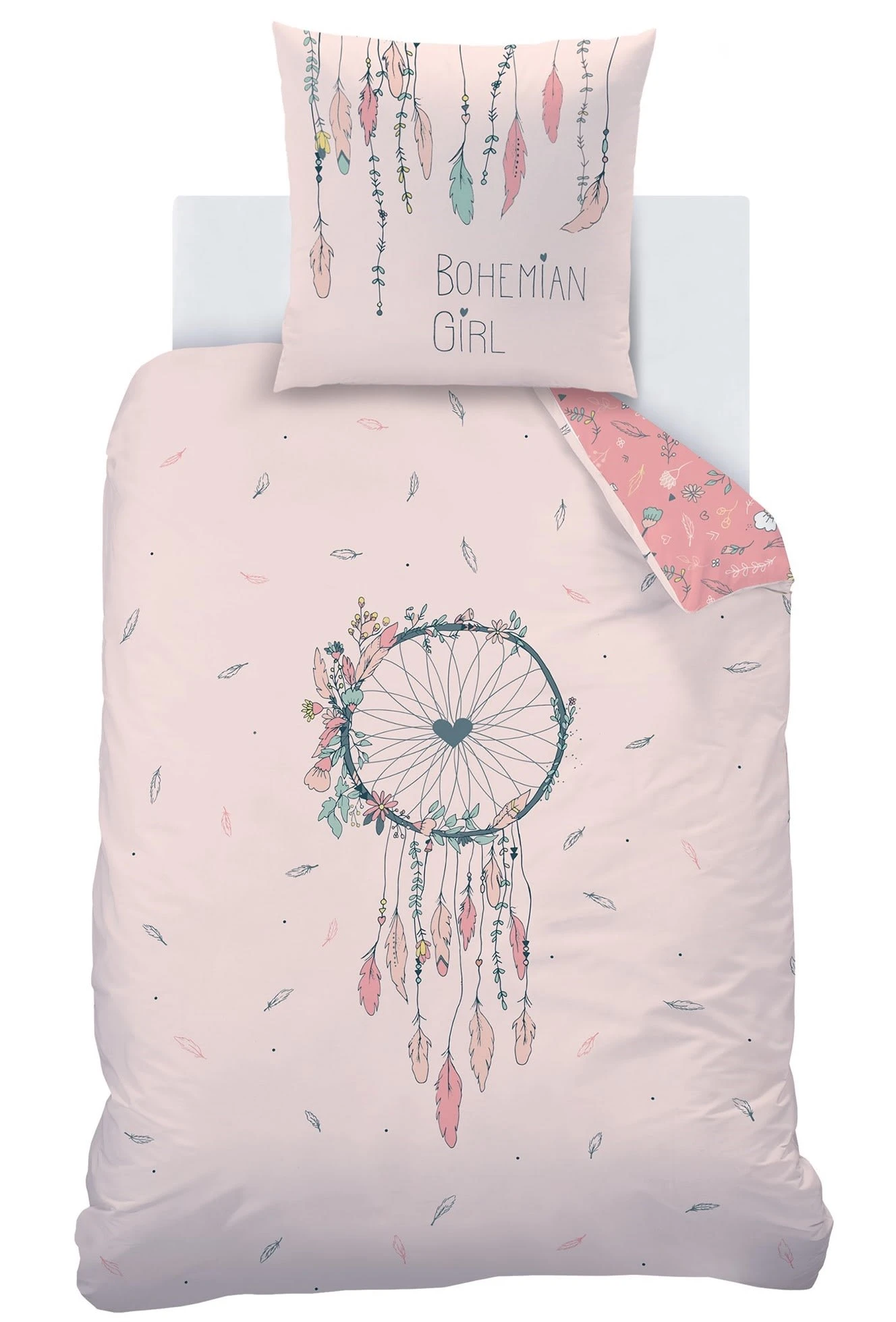 Bettwäsche-Set "Traumfänger" In Rosa 3 Bettwäsche-Set "Traumfänger" In Rosa – Bild 3