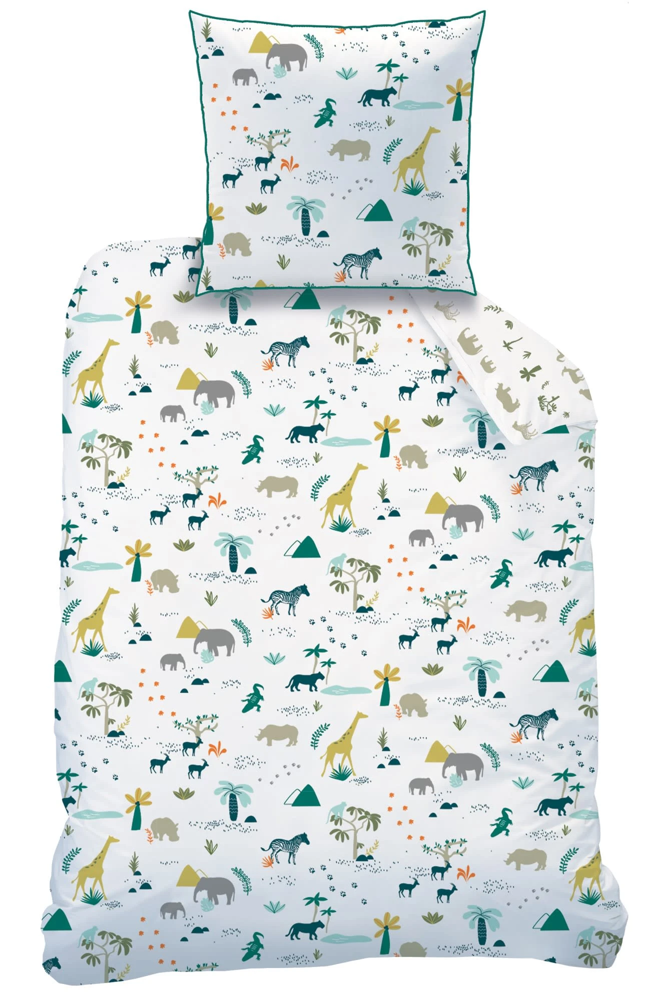 Kinder Bettwäsche-Set "Safari Tiere" In Bunt 3 Kinder Bettwäsche-Set "Safari Tiere" In Bunt – Bild 3