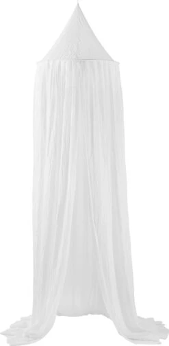 Betthimmel Uni, Weiß