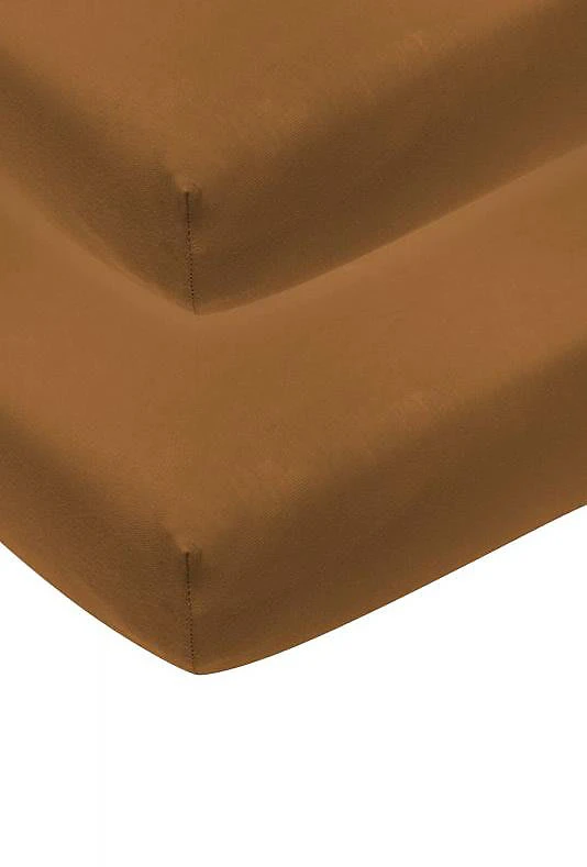 Jersey Spannbettlaken 2-Pack 40x80/90 Camel 2 Jersey Spannbettlaken 2-Pack 40x80/90 Camel – Bild 2