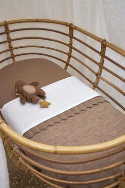 Jersey Spannbettlaken 2-Pack 40x80/90 Toffee -Kindermöbel meyco jersey spannbettlaken 2 pack 40x80 90 toffee 3