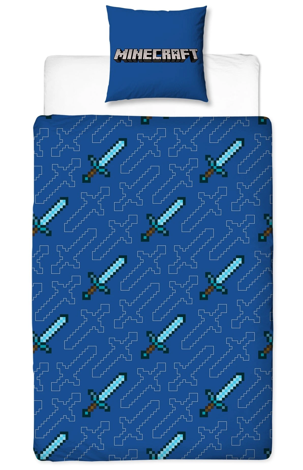 Kinder Bettwäsche-Set "Minecraft" In Bunt / Blau 2 Kinder Bettwäsche-Set "Minecraft" In Bunt / Blau – Bild 2