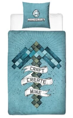 Kinder Bettwäsche-Set "Minecraft" In Türkis