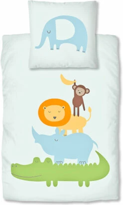 Bettwäsche Dessin Tiere, Baumwolle, 100 X 135 Cm + 40 X 60 Cm Von Pötter