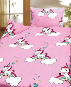 Kinderbettwäsche Einhorn, Crétonne, 100 X 135 Cm + 40 X 60 Cm Von Pötter