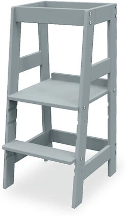 Lernturm 'Fino', Buche Massiv, Hellgrau Von Pinolino