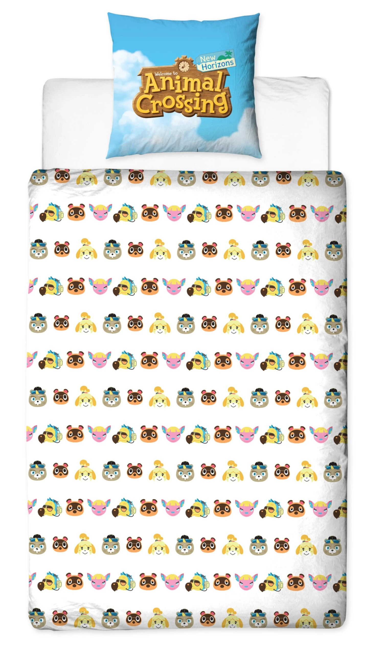 Kinder Bettwäsche-Set "NINTENDO Animal Crossing New Horizons" In Bunt 2 Kinder Bettwäsche-Set "NINTENDO Animal Crossing New Horizons" In Bunt – Bild 2