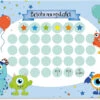 Belohnungstafelset Monster, 10 Bogen Inkl. Sticker
