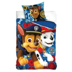 2-tlg.Set: Kinderbettwäsche Paw Patrol Chase & Marshall In Bunt