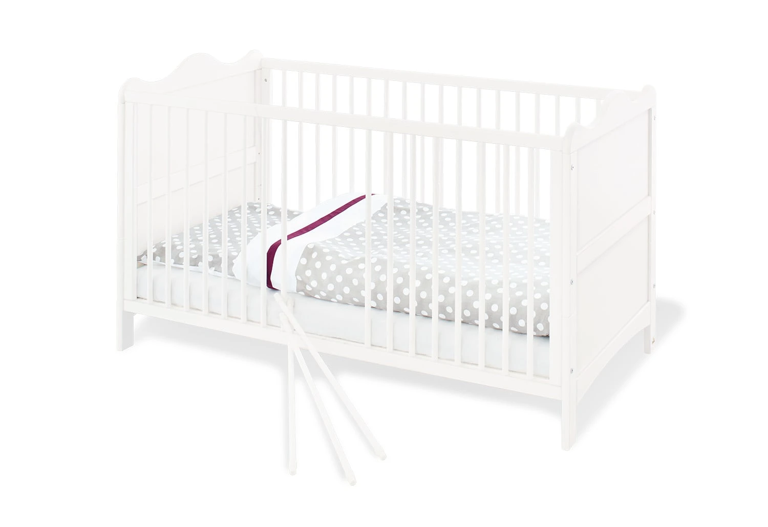 Pinolino Kinderbett "Florentina" In Weiß - (L)140 X (B)70 Cm 1 Pinolino Kinderbett "Florentina" In Weiß - (L)140 X (B)70 Cm