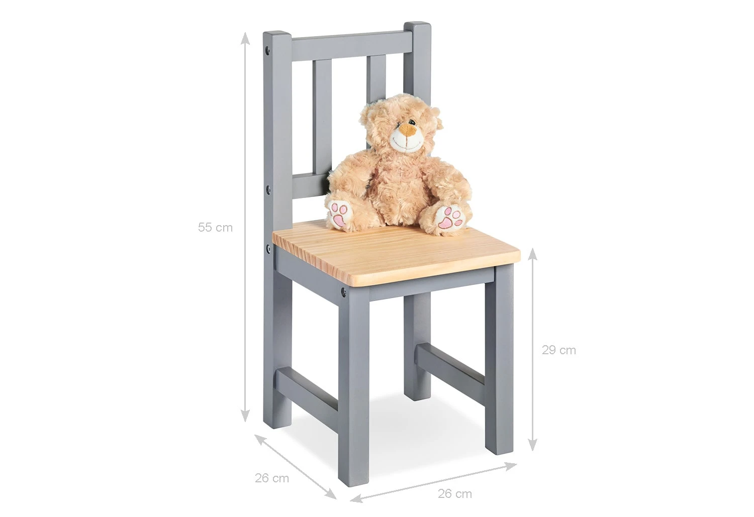 Pinolino Kinderstuhl 'Fenna' In Grau 2 Pinolino Kinderstuhl 'Fenna' In Grau – Bild 2