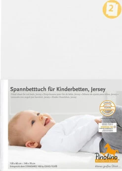 Pinolino Spannbetttuch Für Kinderbetten, Jersey, Weiß