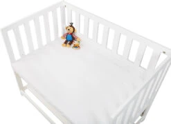 Pinolino Spannbetttuch Für Wiegen Und Anstellbettchen, Jersey, Weiß
