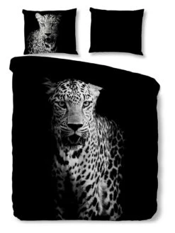 Pure Satin-Bettwäsche-Set "Hans" In Schwarz/ Weiß