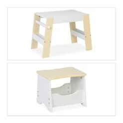 2-tlg. Kindersitzgruppe In Weiß/ Beige