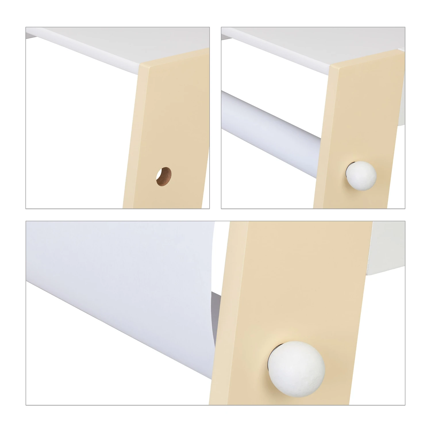 2-tlg. Kindersitzgruppe In Weiß/ Beige 6 2-tlg. Kindersitzgruppe In Weiß/ Beige – Bild 6