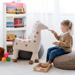 Kinderbücherregal "Schwan" In Weiß/ Rosa - (B)50,5 X (H)124 X (T)15 Cm -Kindermöbel relaxdays kinderbucherregal schwan in weiss rosa b 50 5 x h 124 x t 15 cm 2