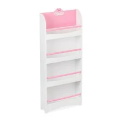 Kinderbücherregal "Schwan" In Weiß/ Rosa - (B)50,5 X (H)124 X (T)15 Cm
