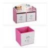Kinderregal "Heldin" In Weiß/ Pink - (B)62,5 X (H)49 X (T)30 Cm