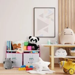 Kinderregal "Heldin" In Weiß/ Pink - (B)62,5 X (H)49 X (T)30 Cm -Kindermöbel relaxdays kinderregal heldin in weiss pink b 62 5 x h 49 x t 30 cm 4