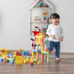 Kinderregal "Heldin" In Weiß/ Rosa - (B)51 X (H)116 X (T)30 Cm -Kindermöbel relaxdays kinderregal heldin in weiss rosa b 51 x h 116 x t 30 cm 2