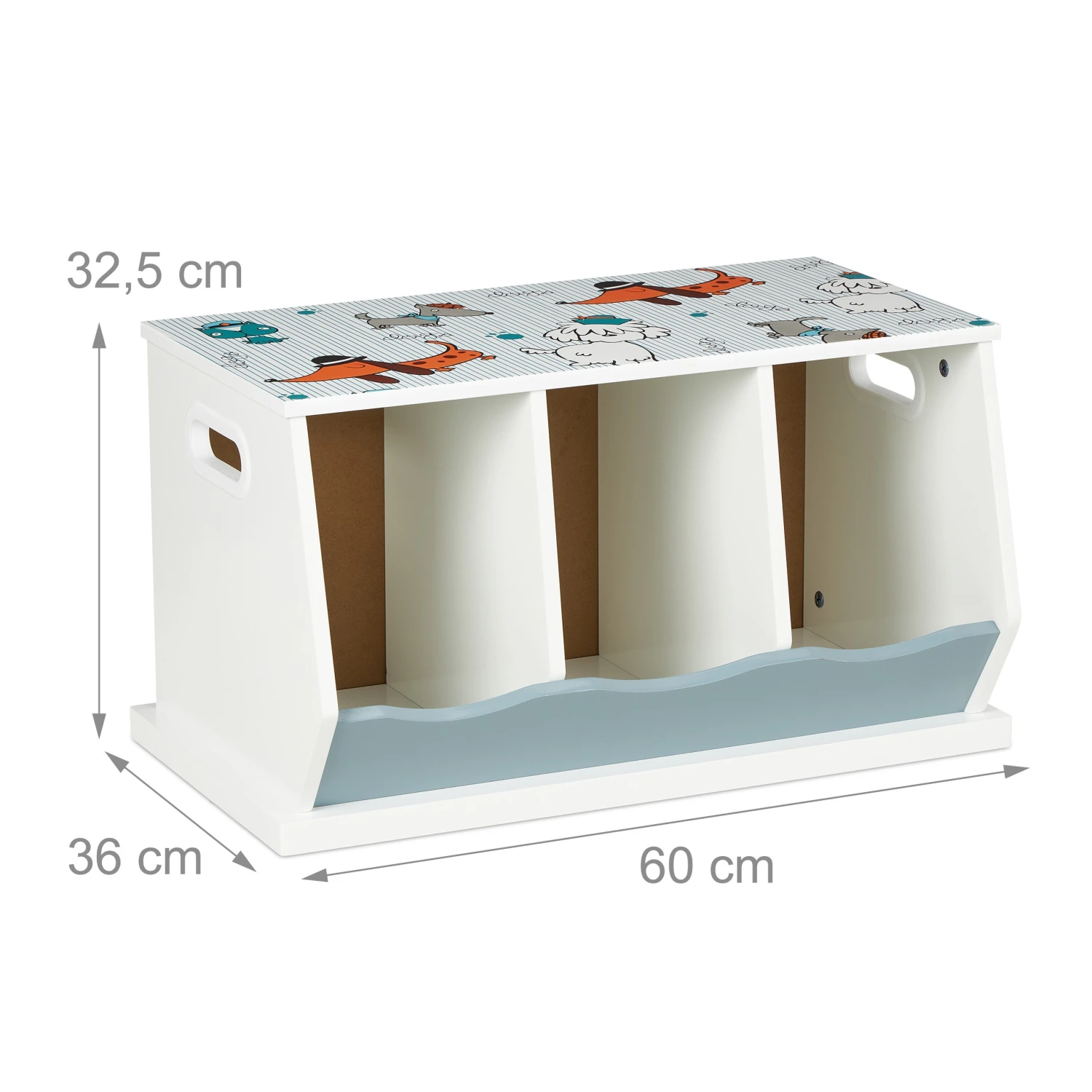 Kinderregal In Bunt - (B)60 X (H)32,5 X (T)36 Cm 4 Kinderregal In Bunt - (B)60 X (H)32,5 X (T)36 Cm – Bild 4