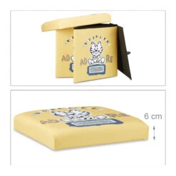 Sitzhocker Kinder Tiger - (B)38 X (H)38 X (T)38 Cm -Kindermöbel relaxdays sitzhocker kinder tiger b 38 x h 38 x t 38 cm 3