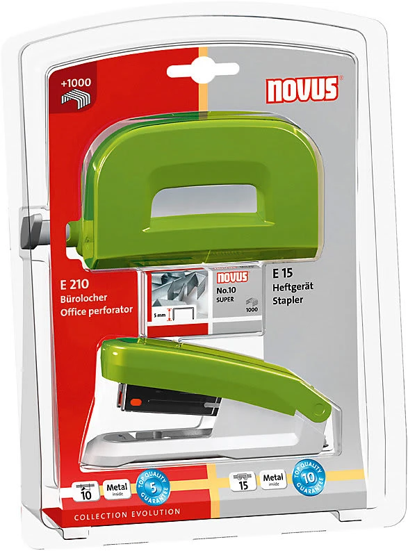 Locher & Heftgerät Set Twinset Grün 1 Locher & Heftgerät Set Twinset Grün