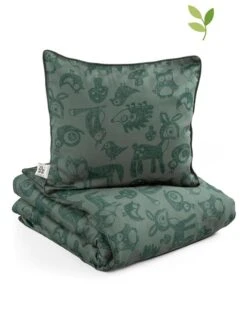 Sebra Bettwäsche-Set "Forest" In Grün - (L)135 X (B)100 Cm