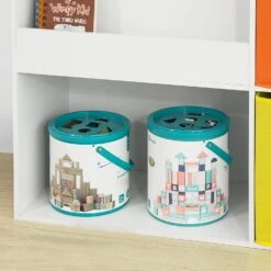 Bücherregal In Weiß - (B)89 X (H)88 X (T)35cm -Kindermöbel sobuy bucherregal in weiss b 89 x h 88 x t 35cm 5