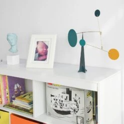 Bücherregal In Weiß - (B)92 X (H)93 X (T)40cm 11 Bücherregal In Weiß - (B)92 X (H)93 X (T)40cm -Kindermöbel sobuy bucherregal in weiss b 92 x h 93 x t 40cm 5