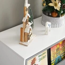 Bücherregal In Weiß Und Hellgrau - (B)119 X (H)116 X (T)39cm 10 Bücherregal In Weiß Und Hellgrau - (B)119 X (H)116 X (T)39cm -Kindermöbel sobuy bucherregal in weiss und hellgrau b 119 x h 116 x t 39cm 4