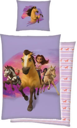 Wende-Bettwäsche SPIRIT "Stay Wild", Flanell, 135 X 200 + 80 X 80 Cm