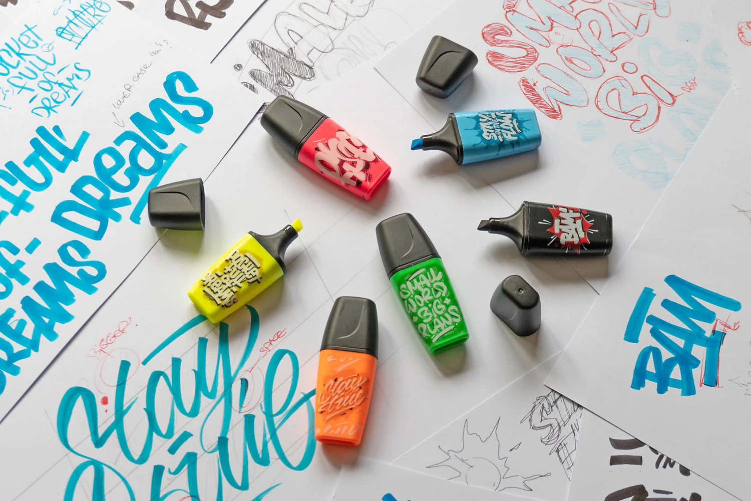 Stabilo Textmarker BOSS MINI By Snooze One, 3 Farben (blau, Gelb, Grün) 4 Stabilo Textmarker BOSS MINI By Snooze One, 3 Farben (blau, Gelb, Grün) – Bild 4