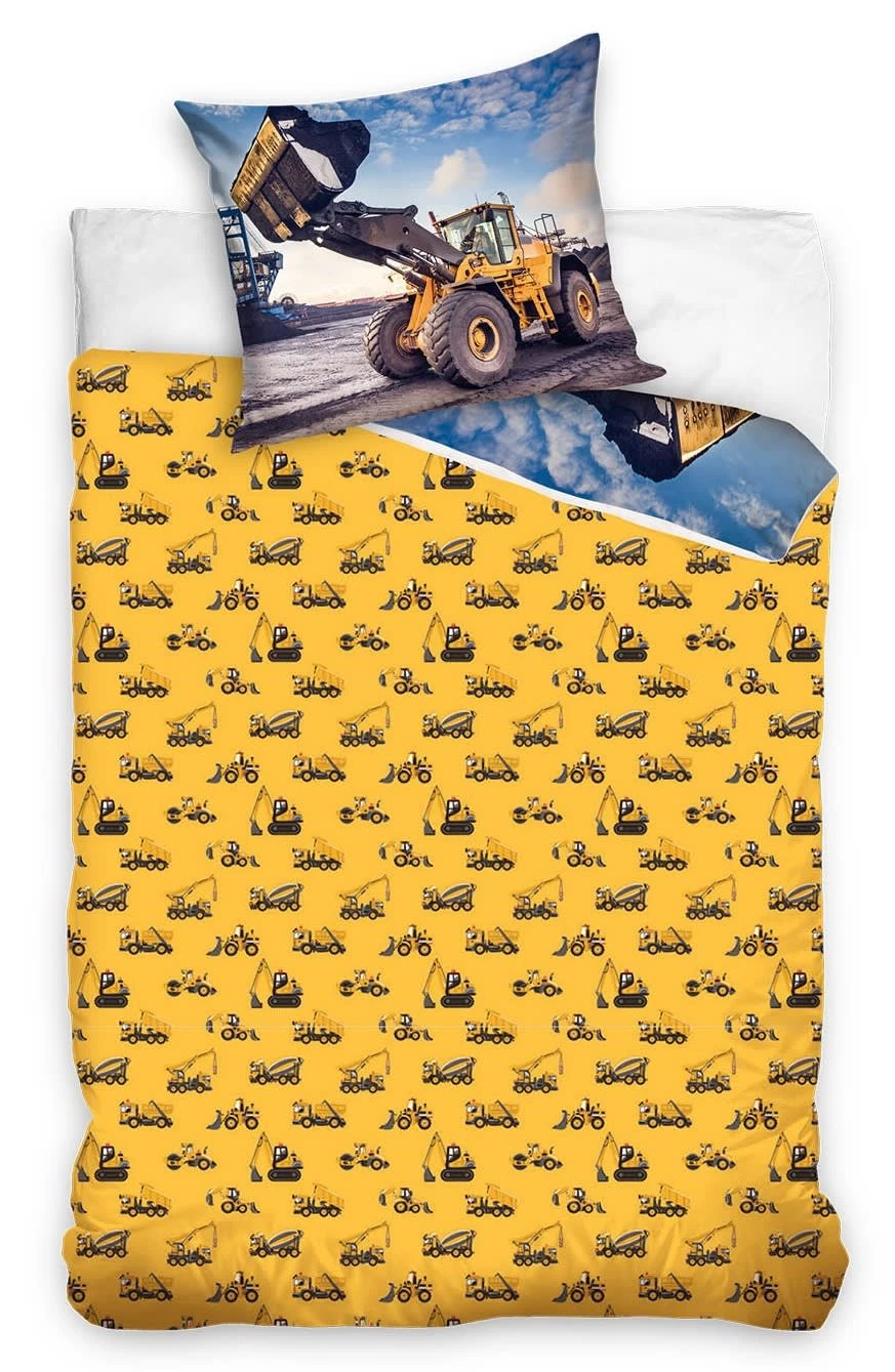 Jungen Bettwäsche-Set "Bagger" In Bunt 2 Jungen Bettwäsche-Set "Bagger" In Bunt – Bild 2