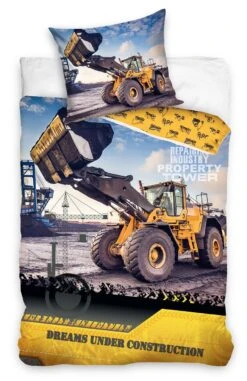 Jungen Bettwäsche-Set "Bagger" In Bunt