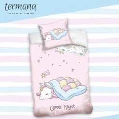 Mädchen Bettwäsche-Set "Einhorn / Unicorn" In Rosa 5 Mädchen Bettwäsche-Set "Einhorn / Unicorn" In Rosa -Kindermöbel termana traumandtrend madchen bettwasche set einhorn unicorn in rosa 2